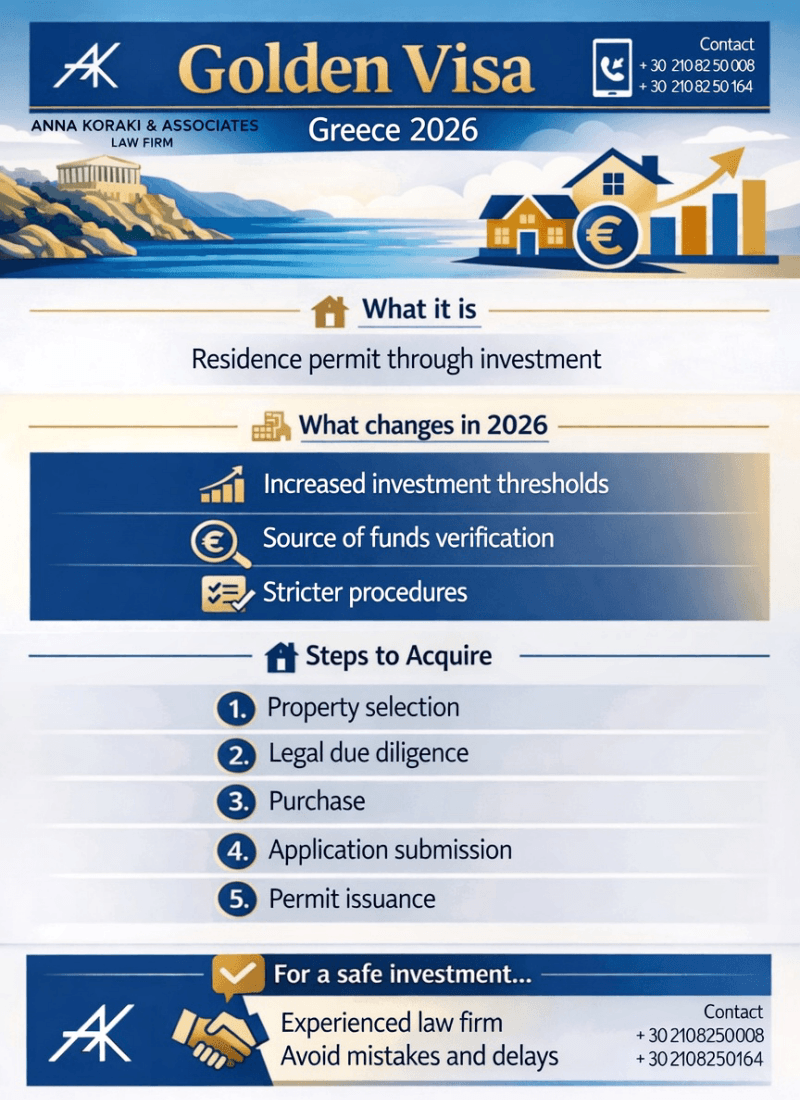 GOLDEN VISA GREECE 2026 GOLDEN VISA GREECE 2026